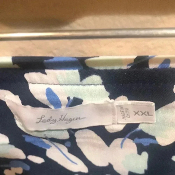 Lady Hagen Floral Print Navy Blue Skort-Size XXL - Picture 6 of 10